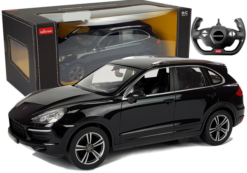 Auto R/C Porsche Cayenne Turbo Rastar 1:14 Czarne