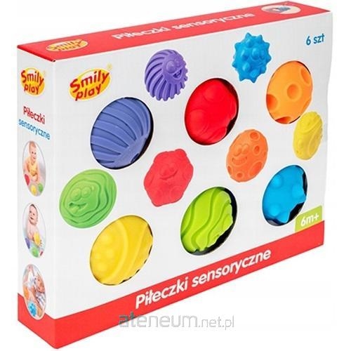 SMILY PLAY PIŁKI SENSORYCZNE 6SZT.