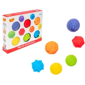 SMILY PLAY PIŁKI SENSORYCZNE 6SZT.