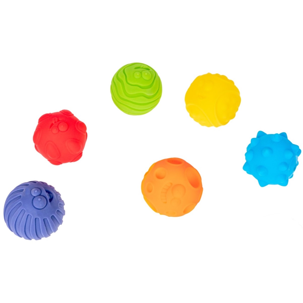 SMILY PLAY PIŁKI SENSORYCZNE 6SZT.