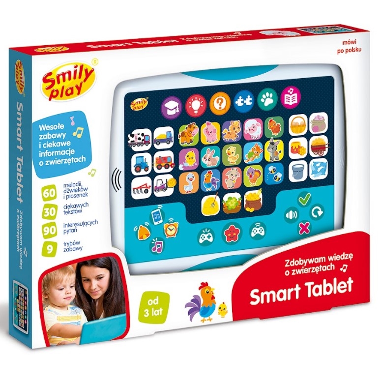 SMILY PLAY  SMART TABLET ZDOBYWAM WIEDZĘ O ZWIERZĘ