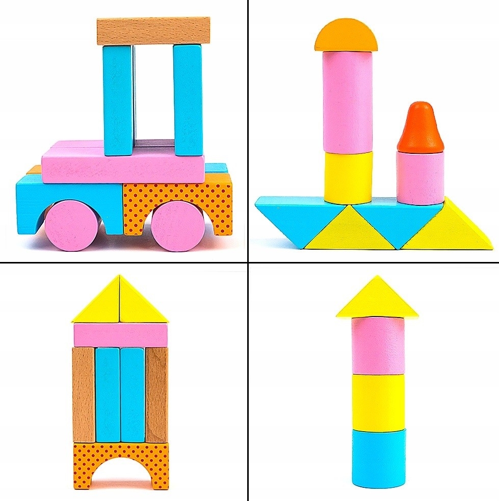 KLOCKI DREWNIANE KOLOR 53 EL