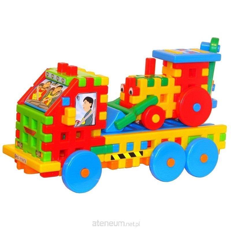 KLOCKI KONSTRUKCYJNE CIĘŻARÓWKA Z KOPARKĄ