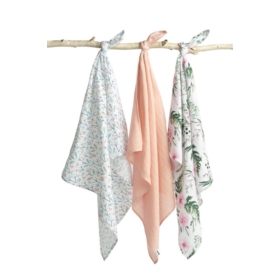 SENSILLO PIELUCHA MUŚLINOWA RÓŻOWA 3 SZT