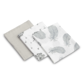 SENSILLO PIELUCHA MUŚLINOWA SZARY 3 SZT