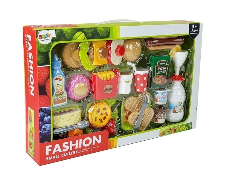 Zestaw Hamburger z Artykułami Spożywczymi Fast Foo