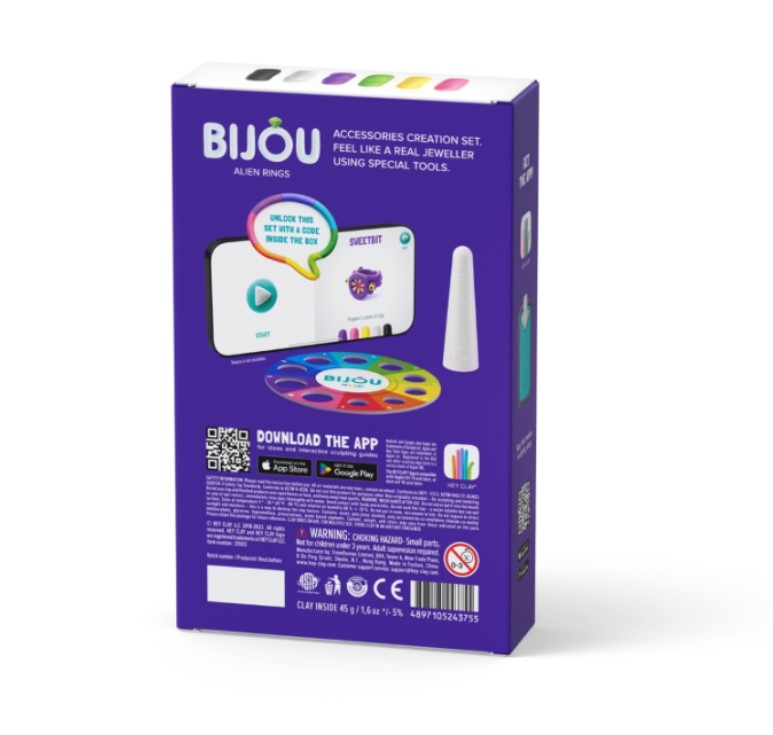 TMT HeyClay Masa plast.Bijou AlienRings 07148