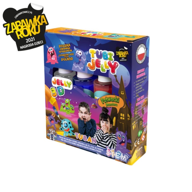 TUBAN zestaw Tubi Jelly 3kol Potworki TU3318 33187