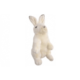 BEPPE ZAJAC SIEDZĄCY BIAŁY PLUSZ