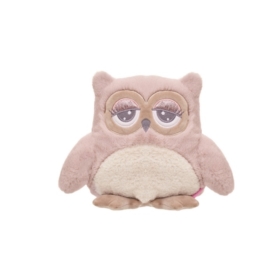 BEPPE SOWA ABBY RÓŻOWO- KREMOWA  23 CM