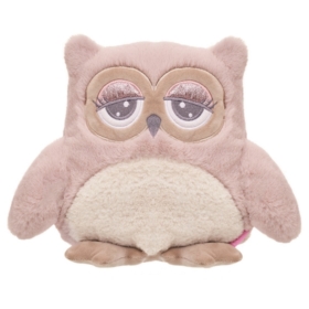 BEPPE SOWA ABBY RÓŻOWO- KREMOWA  23 CM