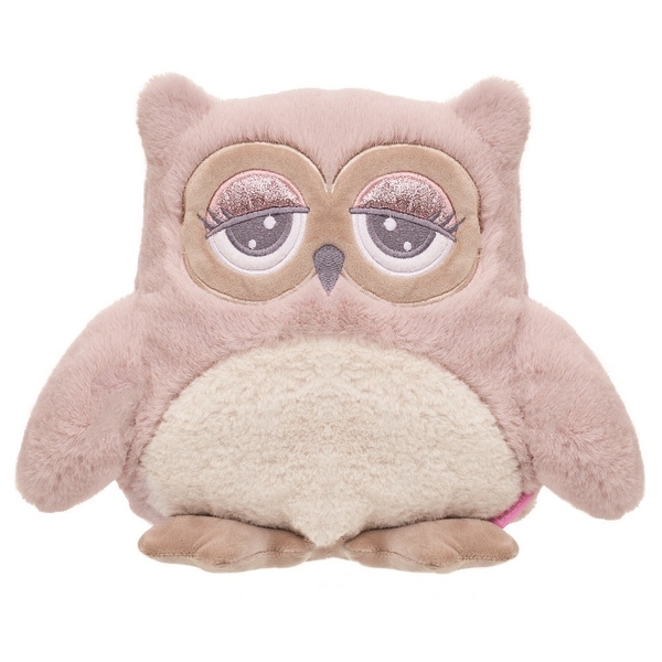 BEPPE SOWA ABBY RÓŻOWO- KREMOWA  23 CM