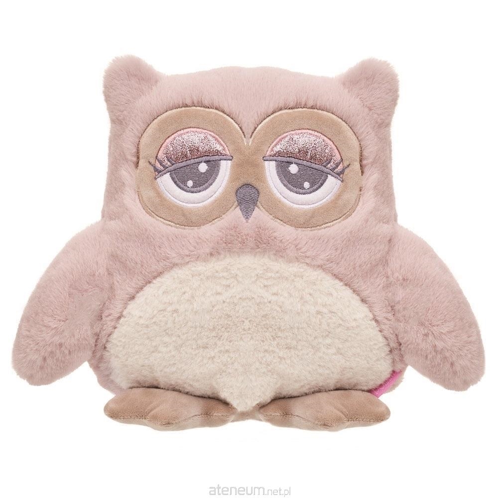 BEPPE SOWA ABBY RÓŻOWO- KREMOWA  23 CM