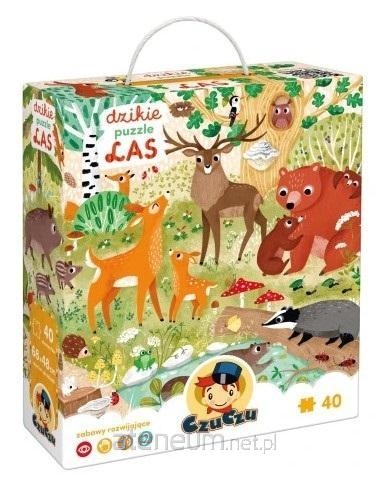 CZUCZU DZIKIE PUZZLE LAS 40 EL.