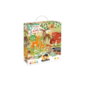 CZUCZU DZIKIE PUZZLE LAS 40 EL.