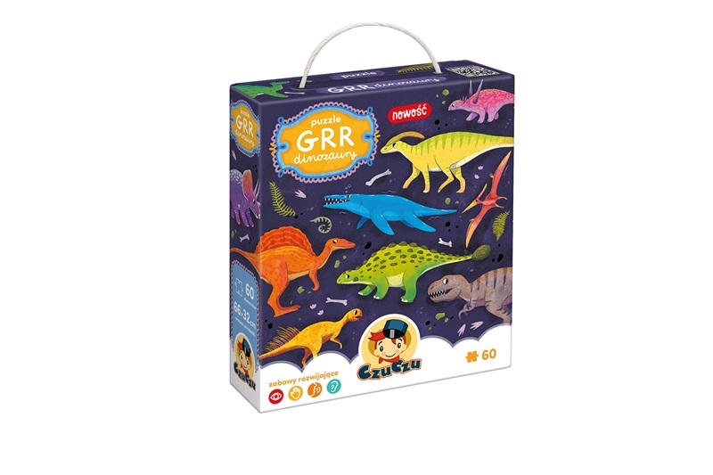 CZUCZU PUZZLE DINOZAURY 60EL.