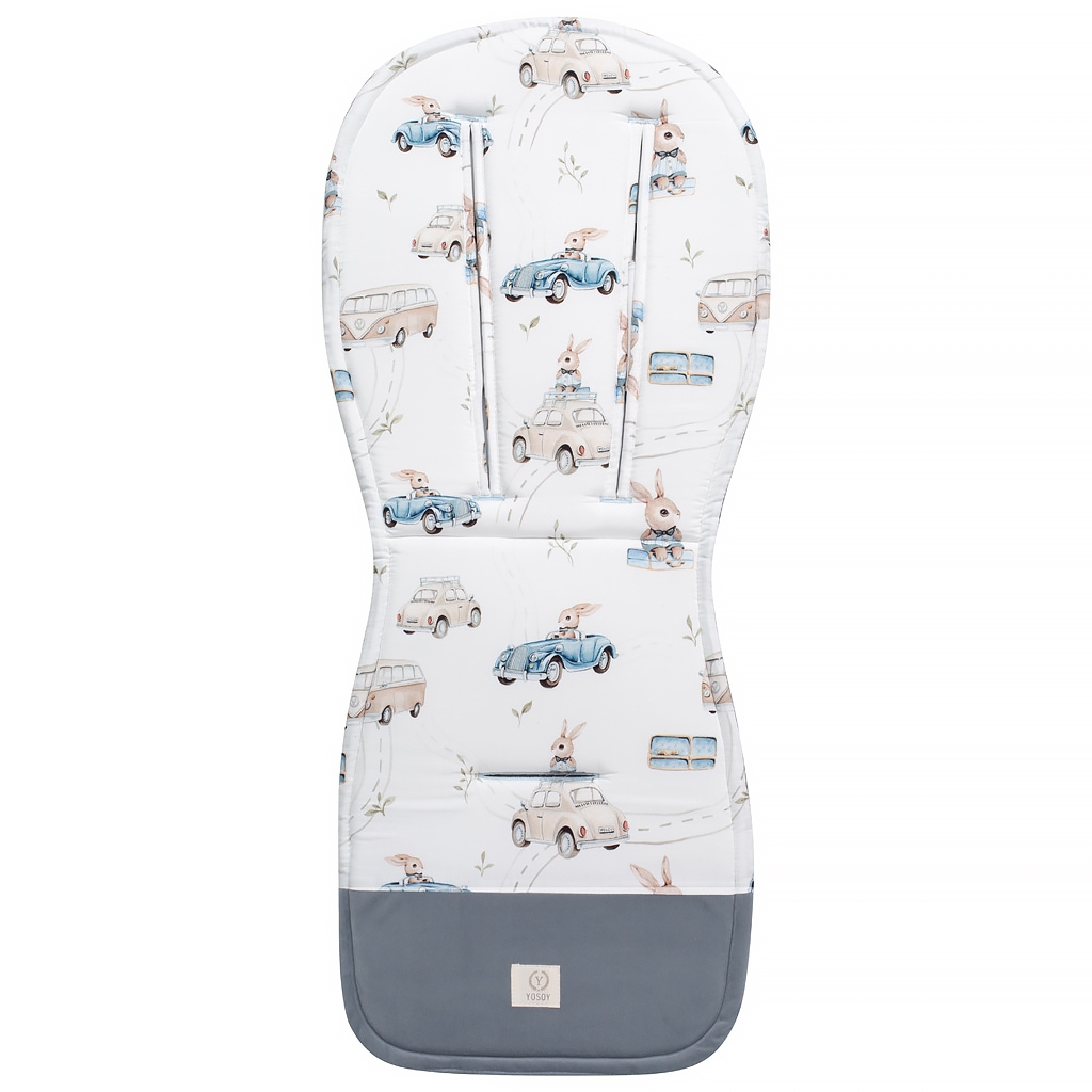 YOSOY WKŁADKA DO WÓZKA Z VELVETEM CARS 5PKT
