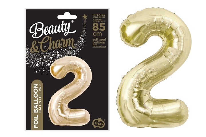 BALON FOLIOWY CYFRA 2