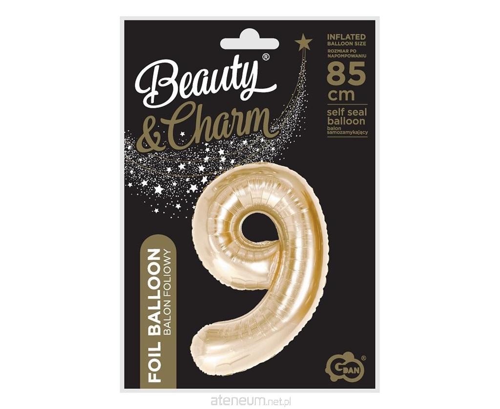 BALON FOLIOWY CYFRA 9