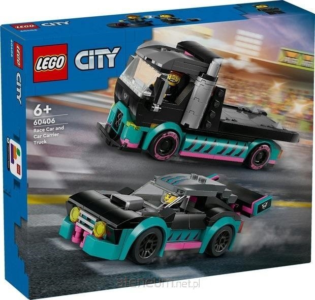 60406 LEGO CITY SAMOCHÓD WYŚCIGOWY I LAWETA