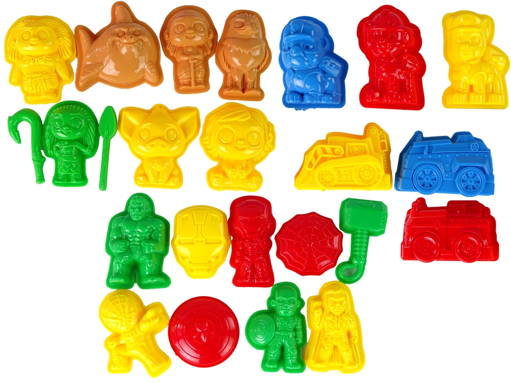 Zestaw Piasek Kinetyczny 4 Kolory Foremki Strażak