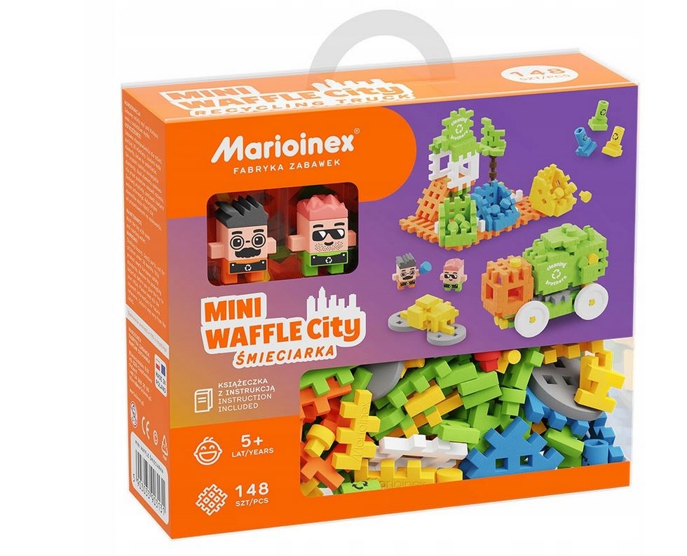 MARIOINEX KLOCKI WAFLE MINI SMIECIARKA