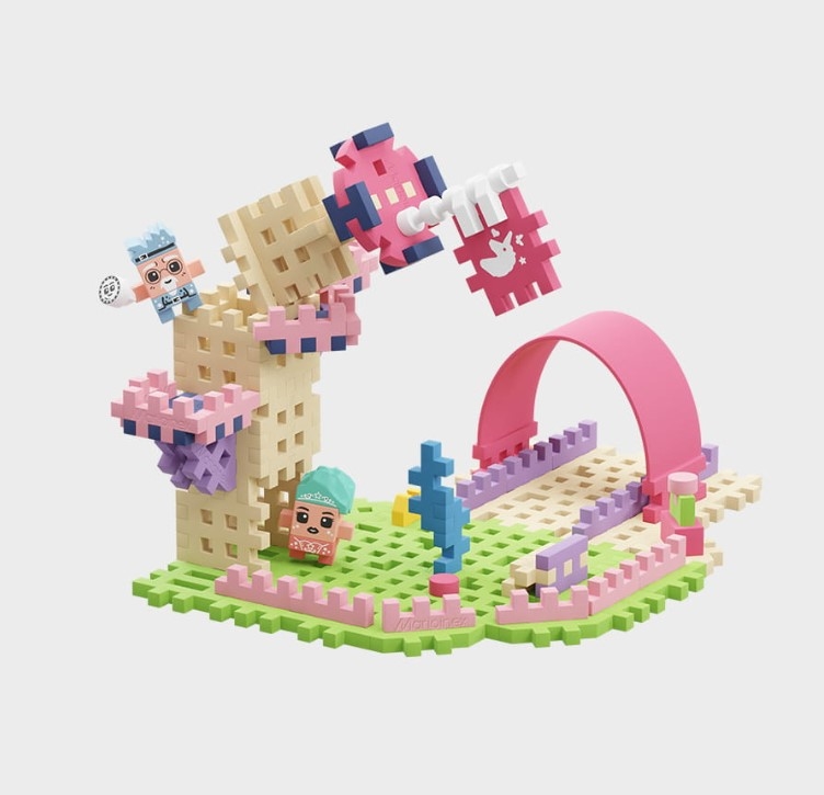 MARIOINEX KLOCKI WAFLE MINI KSIĘŻNICZKI