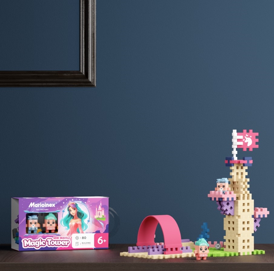 MARIOINEX KLOCKI WAFLE MINI KSIĘŻNICZKI