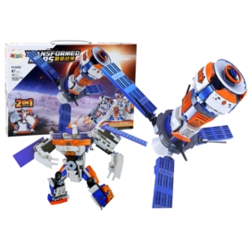 Klocki Konstrukcyjne Kosmiczne Satelita 2w1 Robot