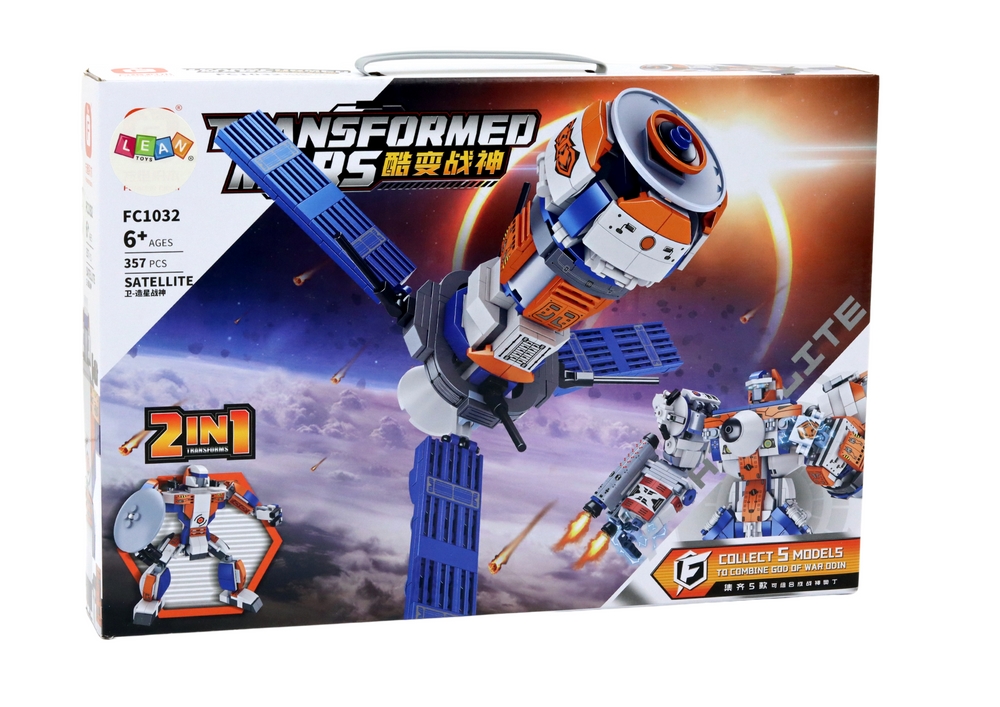 Klocki Konstrukcyjne Kosmiczne Satelita 2w1 Robot