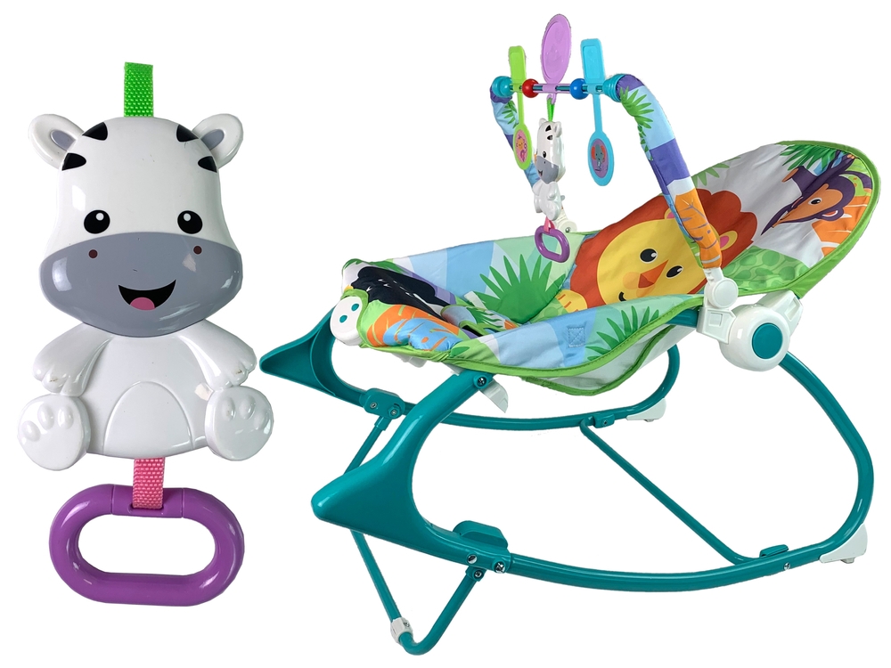 Kołyska Bujaczek Fotelik Krzesełko 2w1 Lew Dźwięki