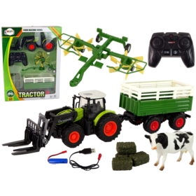 Zestaw Traktor R/C Maszyny Rolnicze 2,4G Zgrabiark