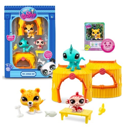 LITTLEST PET SHOP DŻUNGLA 3 FIGURKI