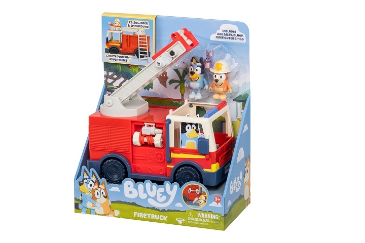 BLUEY ZESTAW WÓZ STRAŻACKI 1 FIG