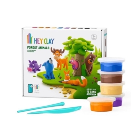 HEY CLAY ZESTAW ZWIERZĘTA LEŚNE 15 PUSZEK