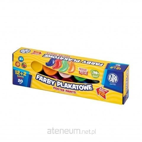 FARBY PLAKATOWE 12 KOLORÓW