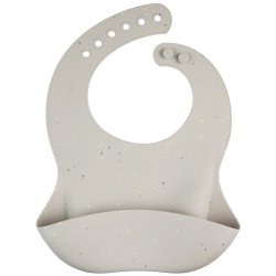 CANPOL ŚLINIAK SILIKONOWY Z KIESZONKĄ DOTS