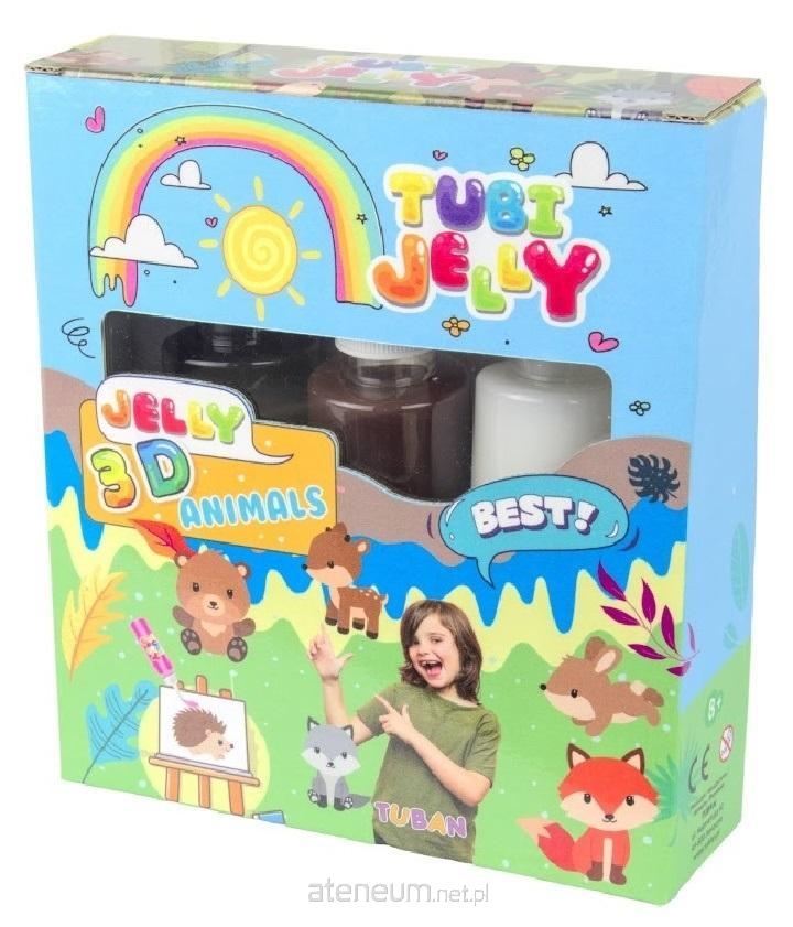 TUBAN zestaw Tubi Jelly zwierz.3kol. TU3320 33200