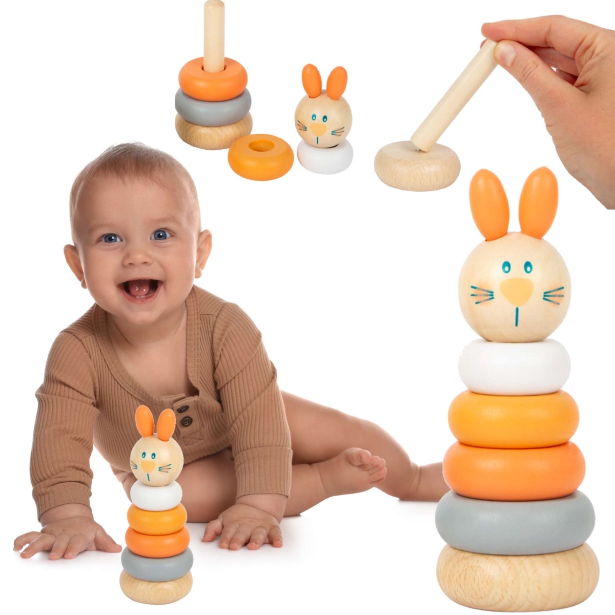 *****Piramidka układanka Królik 11714 20644