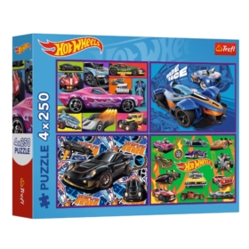 TREFL PUZZLE HOTWEELS 4X250 13312