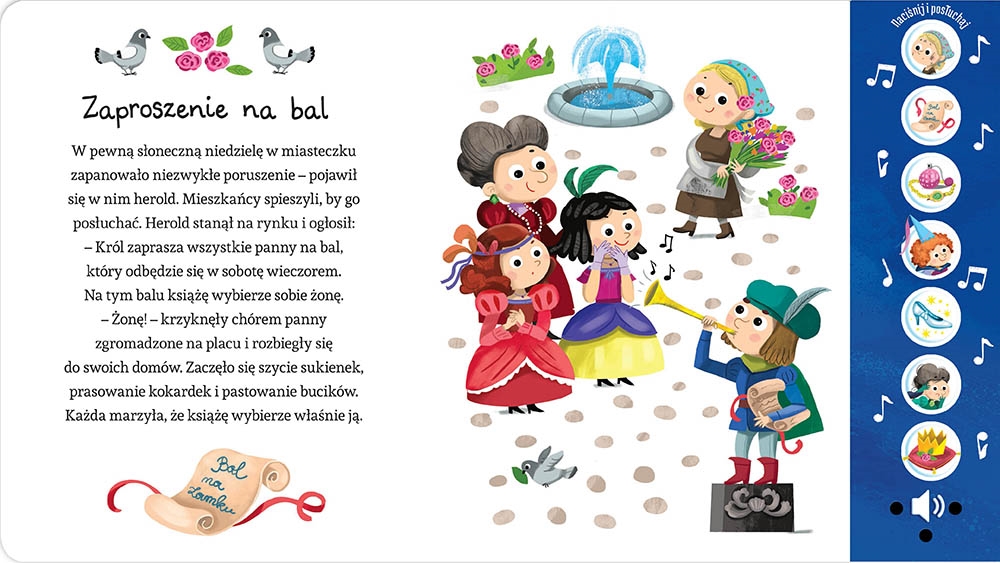 Naciśnij i posłuchaj!Bajka dźwięk.Kopciuszek 38115