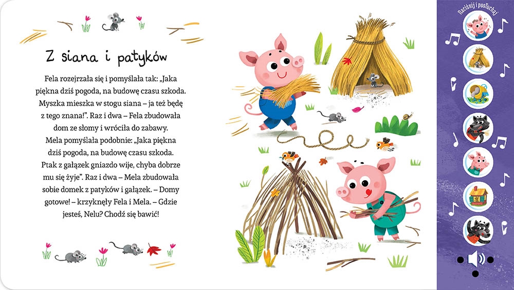 NACIŚNIJ I POSŁUCHAJ TRZY ŚWINKI