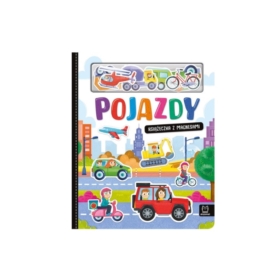 KSIĄŻECZKA Z MAGNESAMI POJAZDY