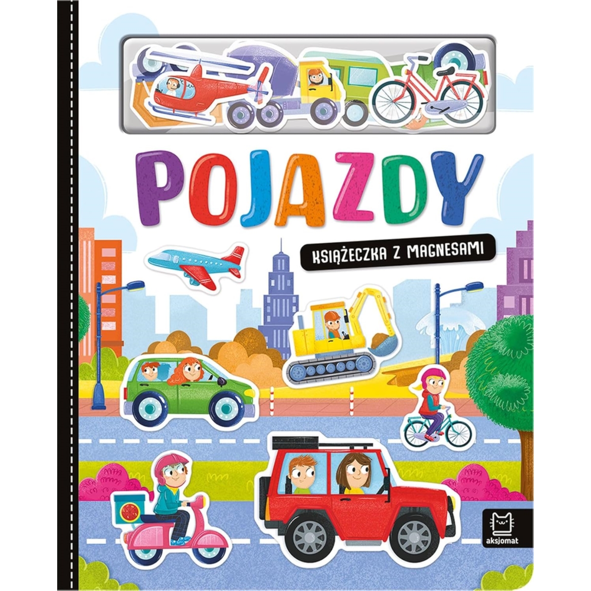 KSIĄŻECZKA Z MAGNESAMI POJAZDY