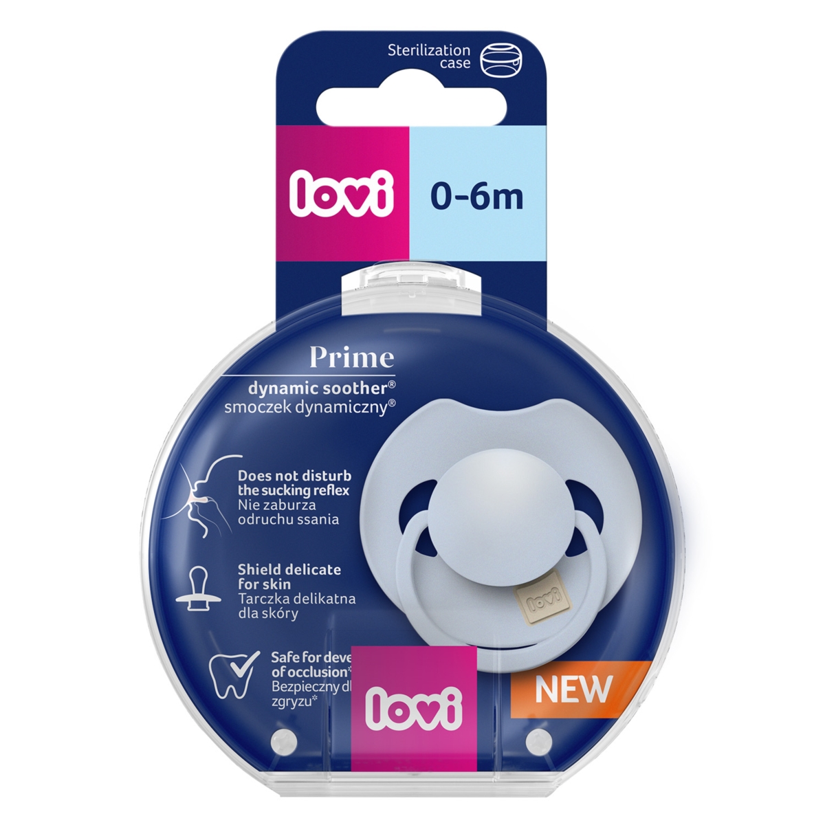 LOVI SMOCZEK PRIME 0-6 BABY BLUE 34/416