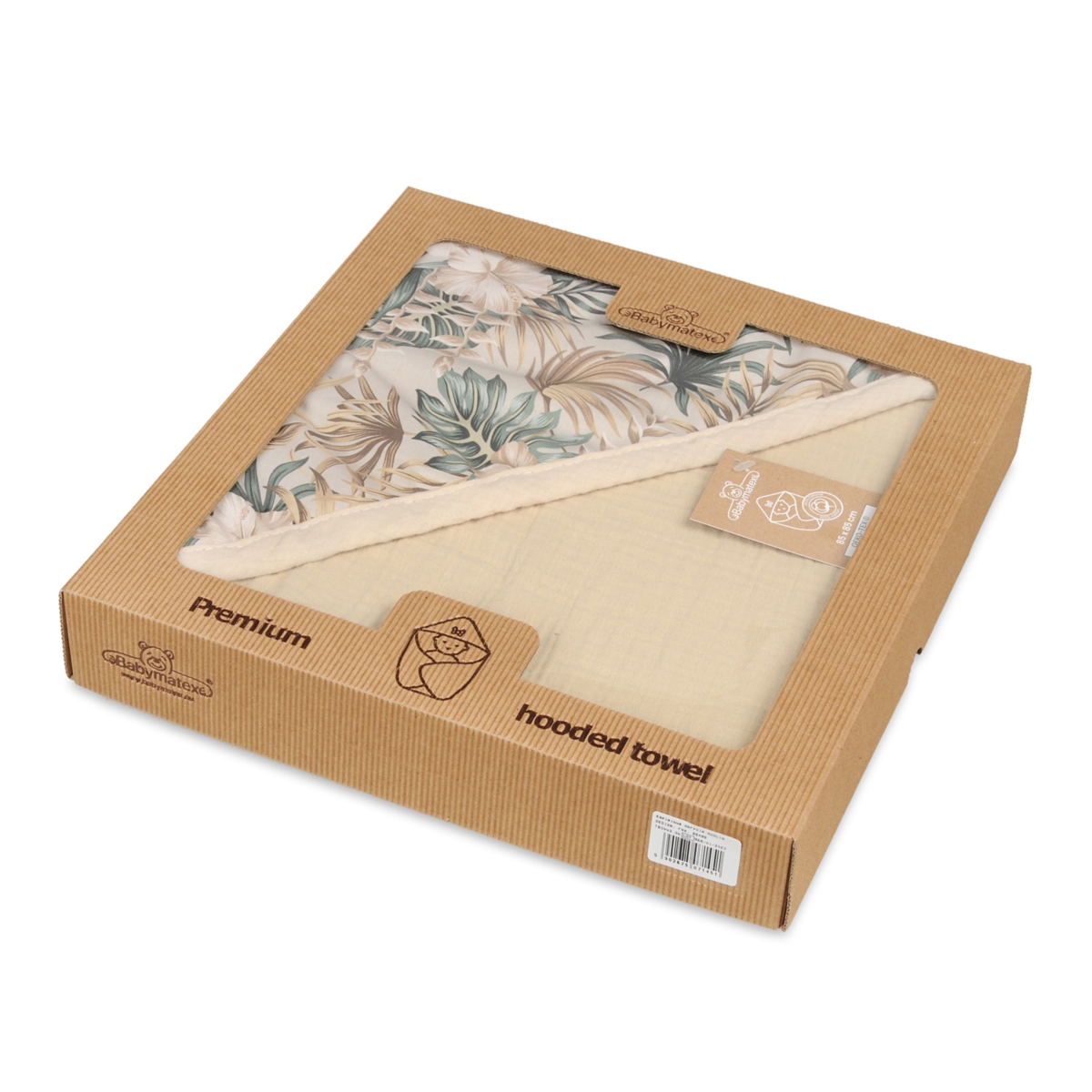 BABY MATEX OKRYCIE KĄPIELOWE MUŚLIN 85X85