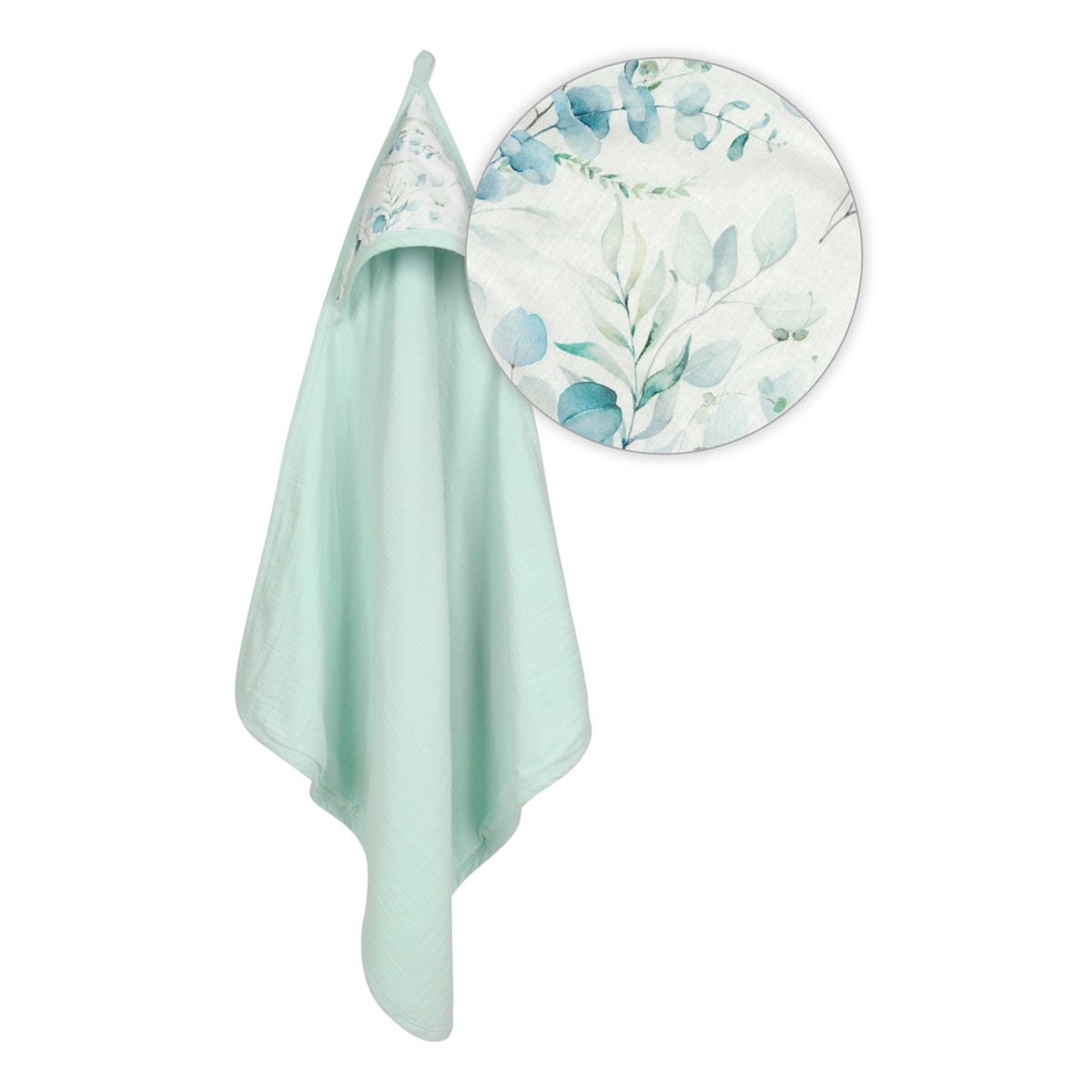 BABY MATEX OKRYCIE KĄPIELOWE MUŚLIN 85X85