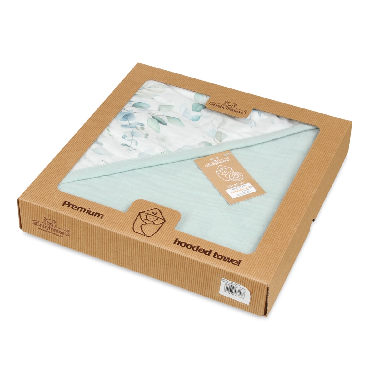 BABY MATEX OKRYCIE KĄPIELOWE MUŚLIN 85X85