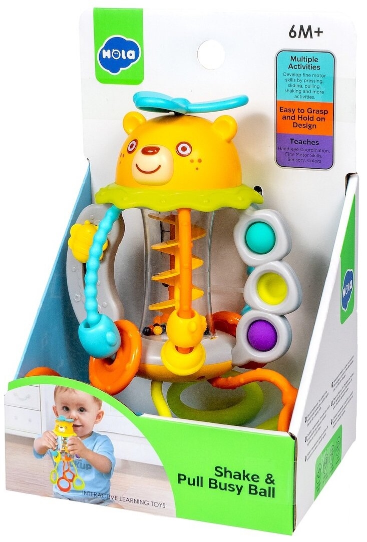 SHAKE & PULL BUSY BALL GRZECHOTKA MIŚ