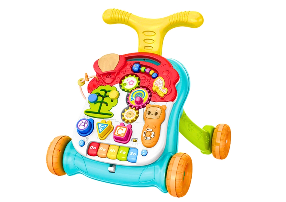 Chodzik Pchacz Stolik Edukacyjny 2w1 Interaktywny